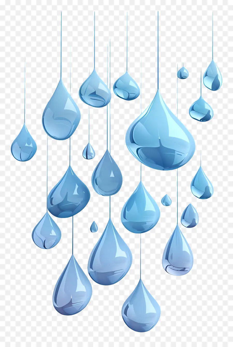 Yağmur Damlaları，Mavi Damla PNG