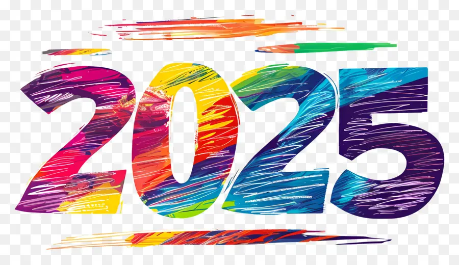 Yeni Yıl 2024，Renkli PNG