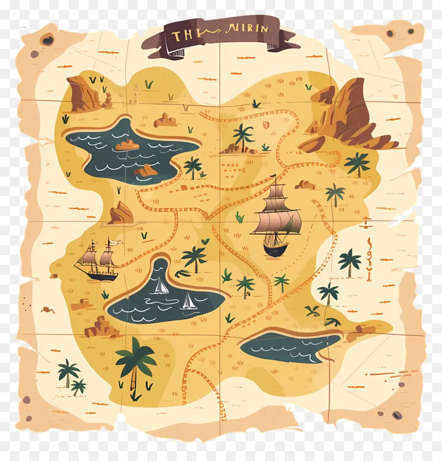 Hazine Haritası，Ada Yerleri PNG