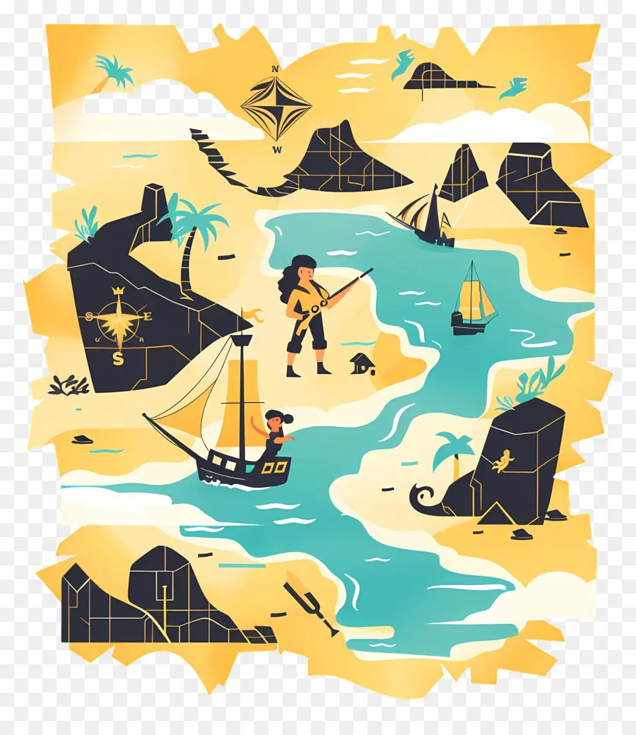 Hazine Haritası，Korsanlar PNG