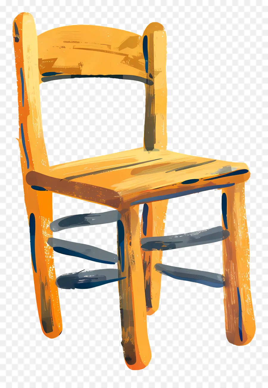 Ahşap Sandalye，Sarı Sandalye PNG