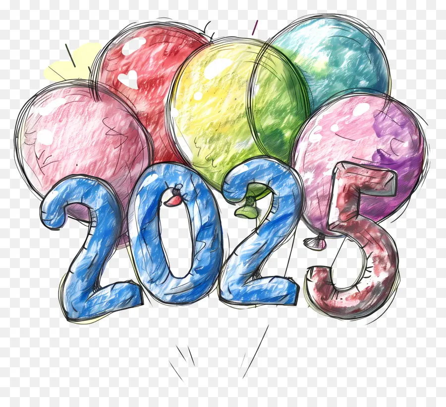 Yeni Yıl 2024，Yıl PNG