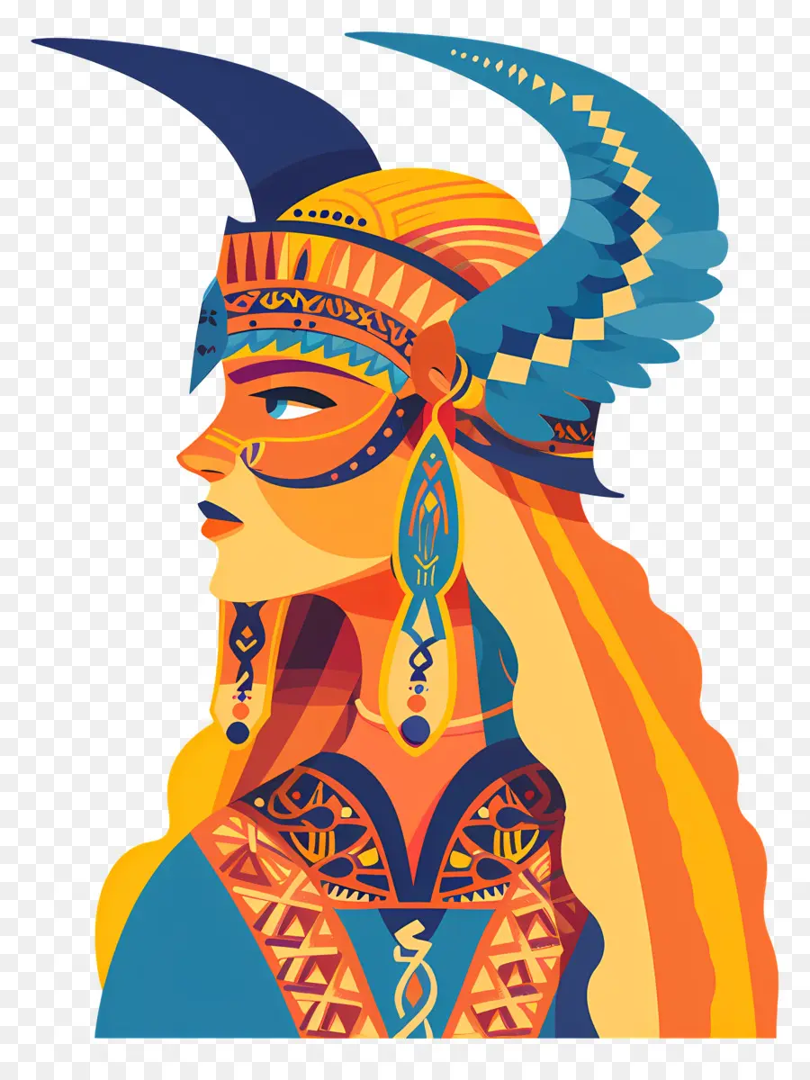 Viking Kadın，Antik Başlık PNG