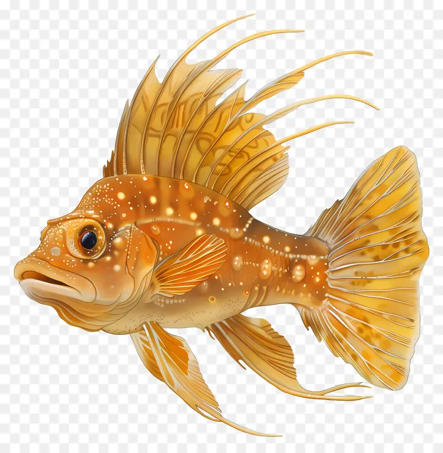 Göbek Balığı，Altın Melek Balık PNG