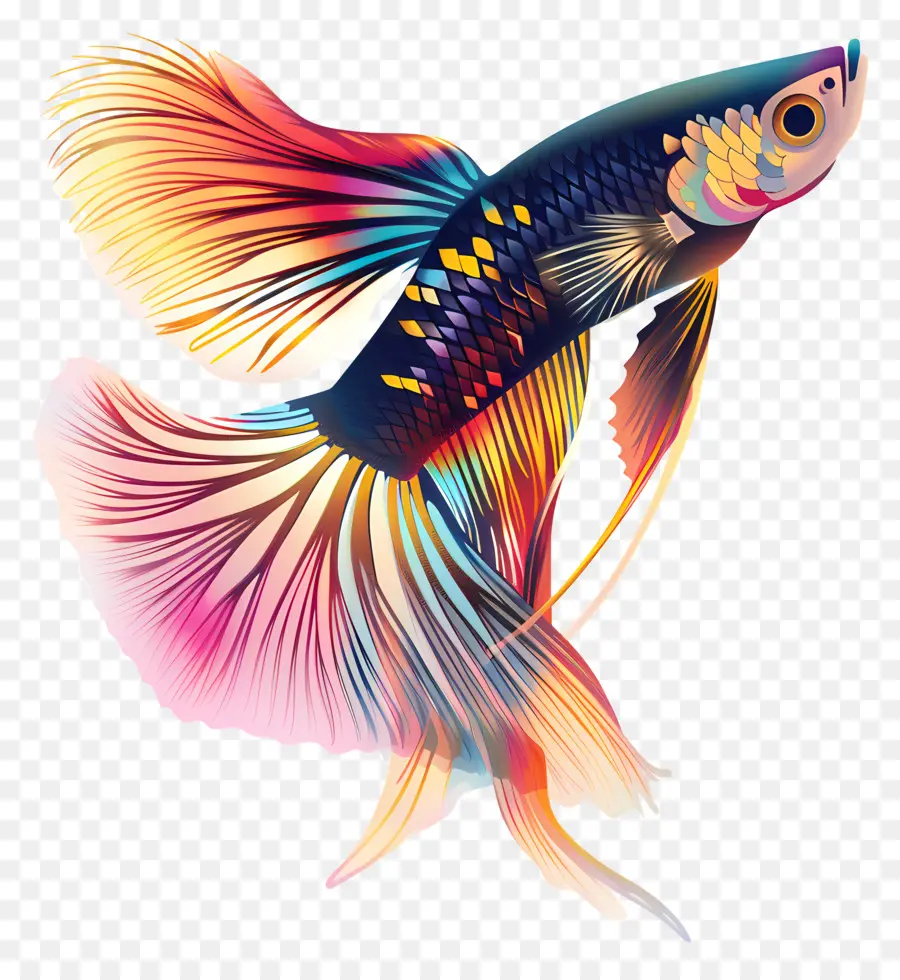 Guppy，Renkli Balık PNG