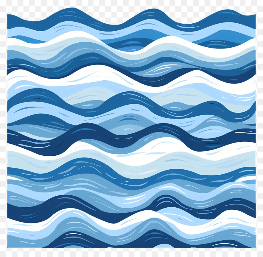 Su Yüzeyi，Mavi Ve Beyaz Duvar Kağıdı PNG