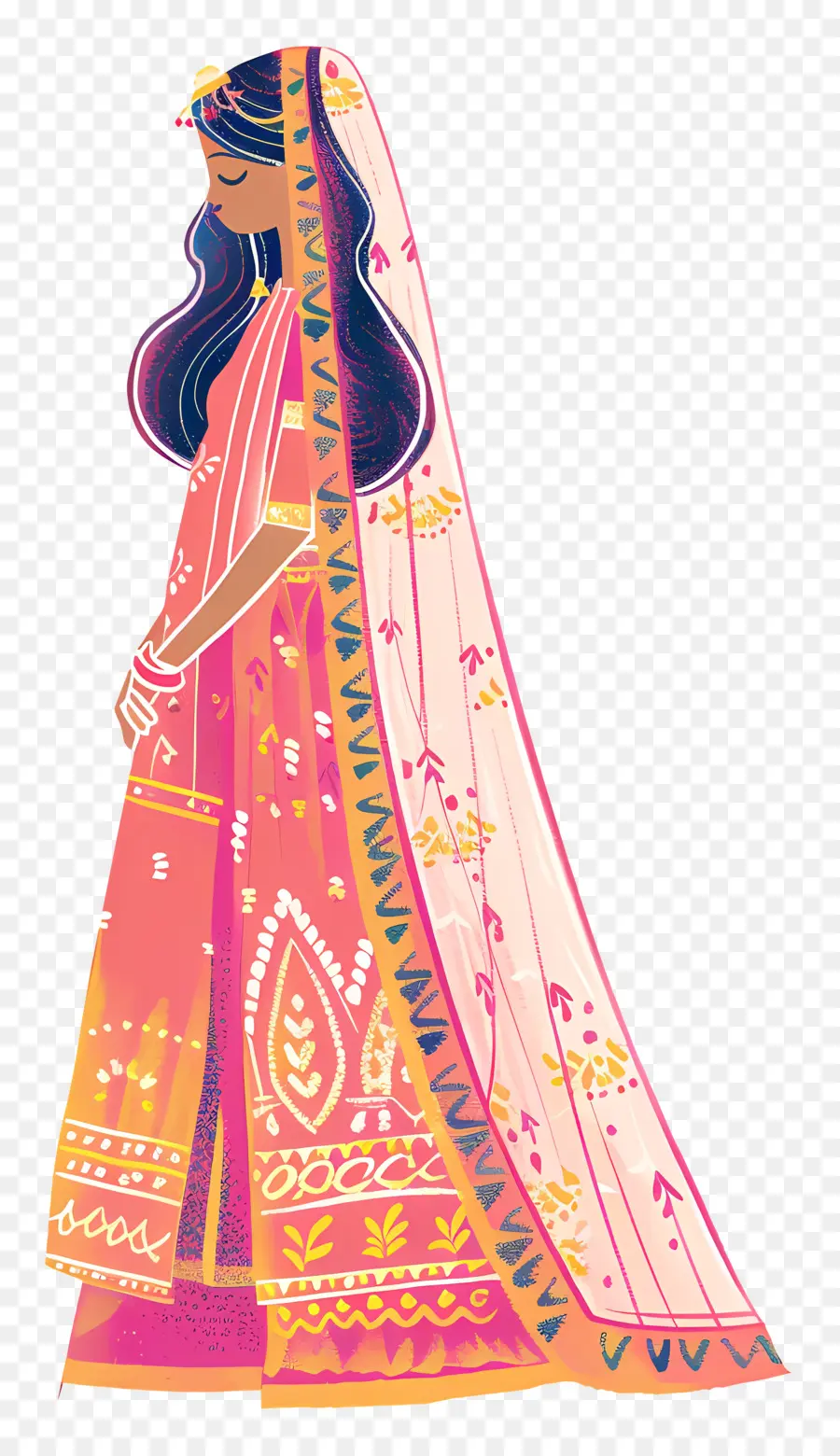 Hindu Düğün，Ipek Elbise PNG