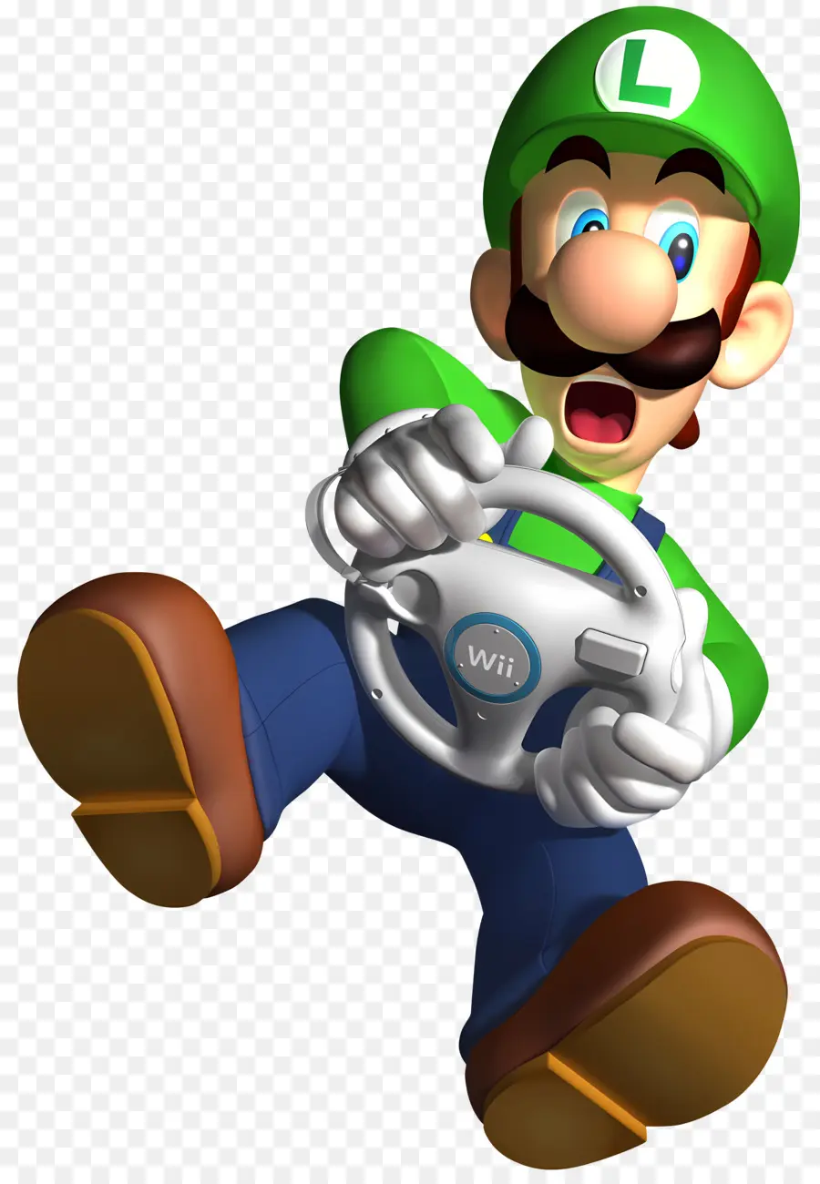 Direksiyon，Wii Tekerleği Ile Luigi PNG