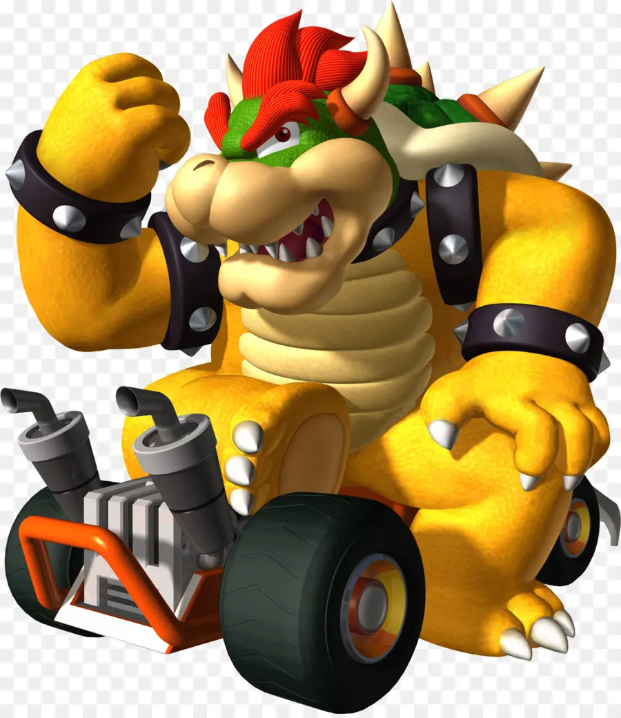 Mario，Kart'ta Bowser PNG