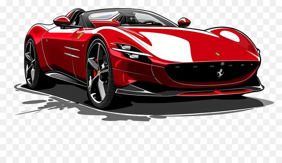 Ferrari Monza，Kırmızı Spor Araba PNG