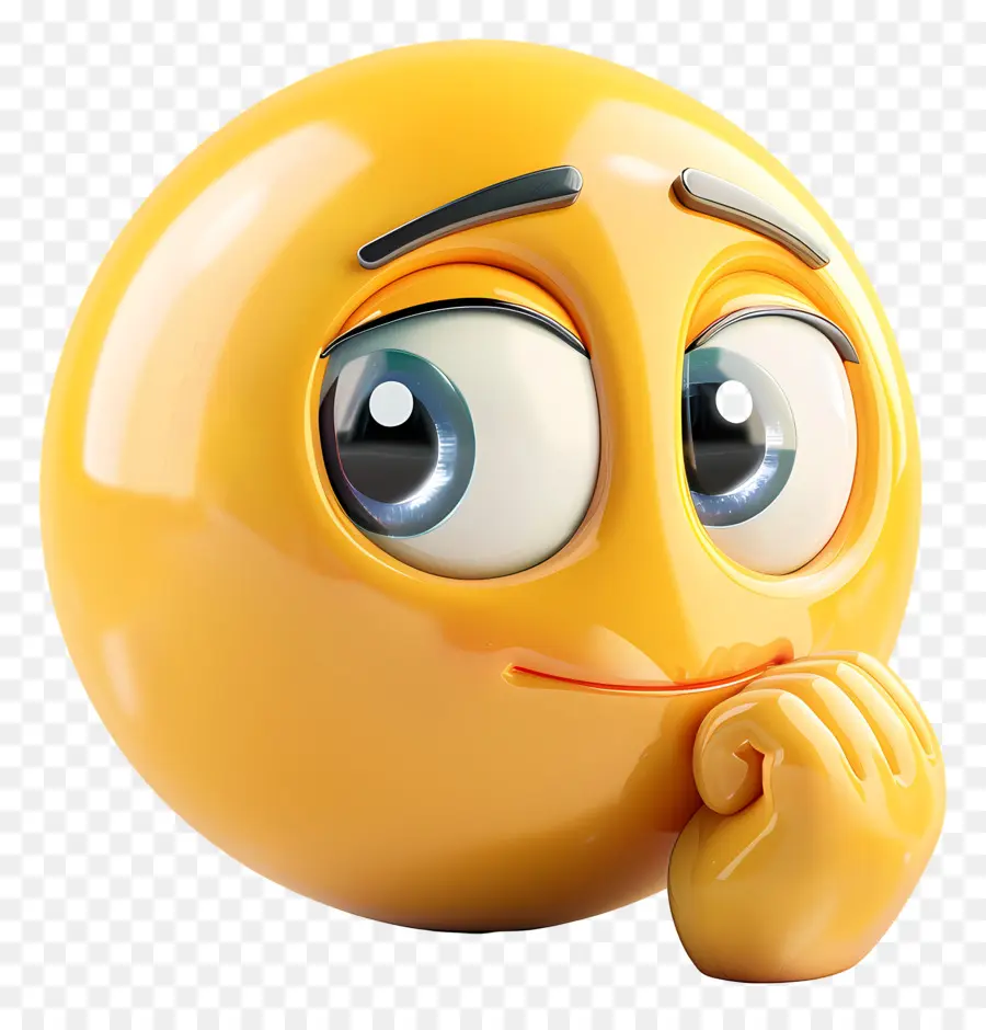 Emoji，Düşünme Emojisi PNG