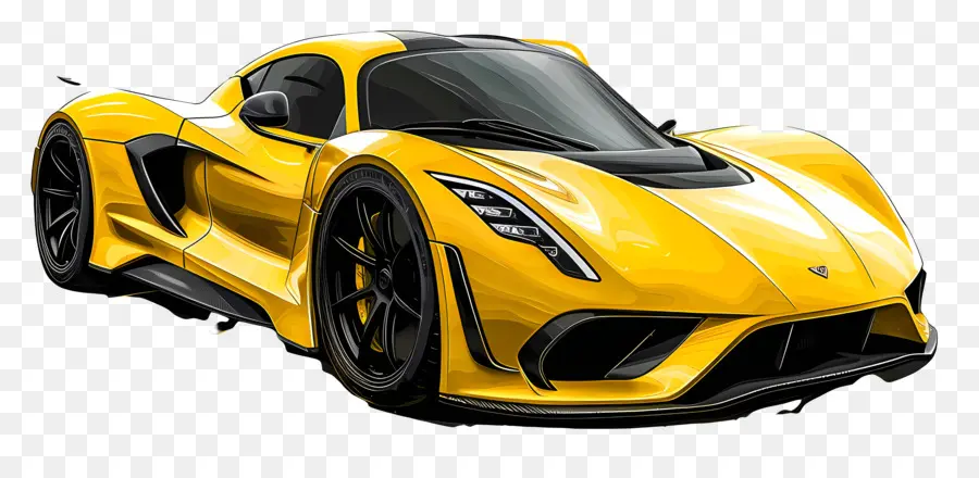 Hennessey Venom F5，Sarı Spor Araba PNG