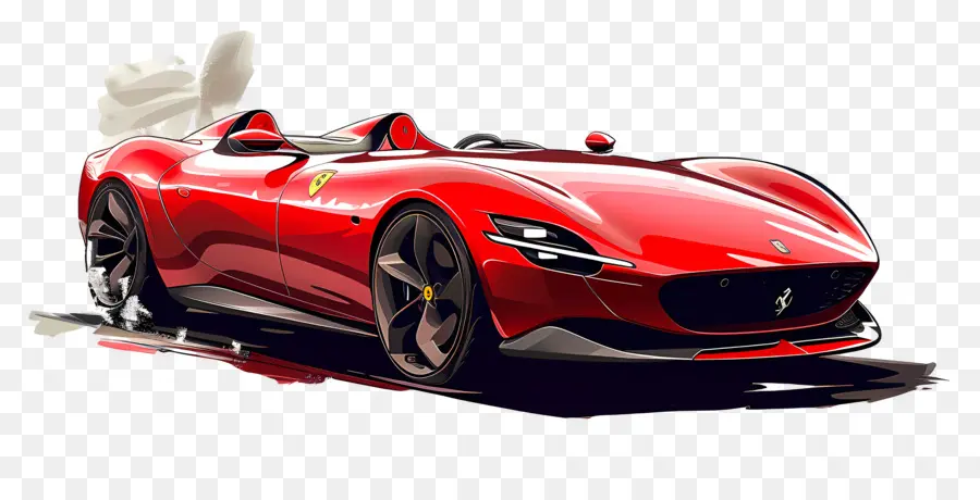 Ferrari Monza，Kırmızı Spor Araba PNG