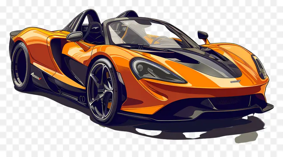 Mclaren Elva，Turuncu Spor Araba PNG