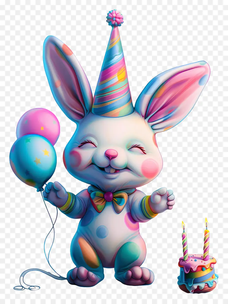Doğum Günü Dileği，Karikatür Tavşan PNG