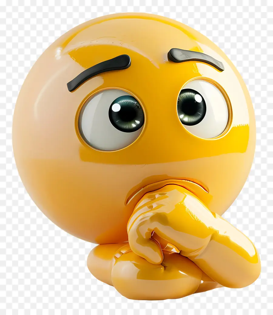 Emoji，Düşünme Emojisi PNG