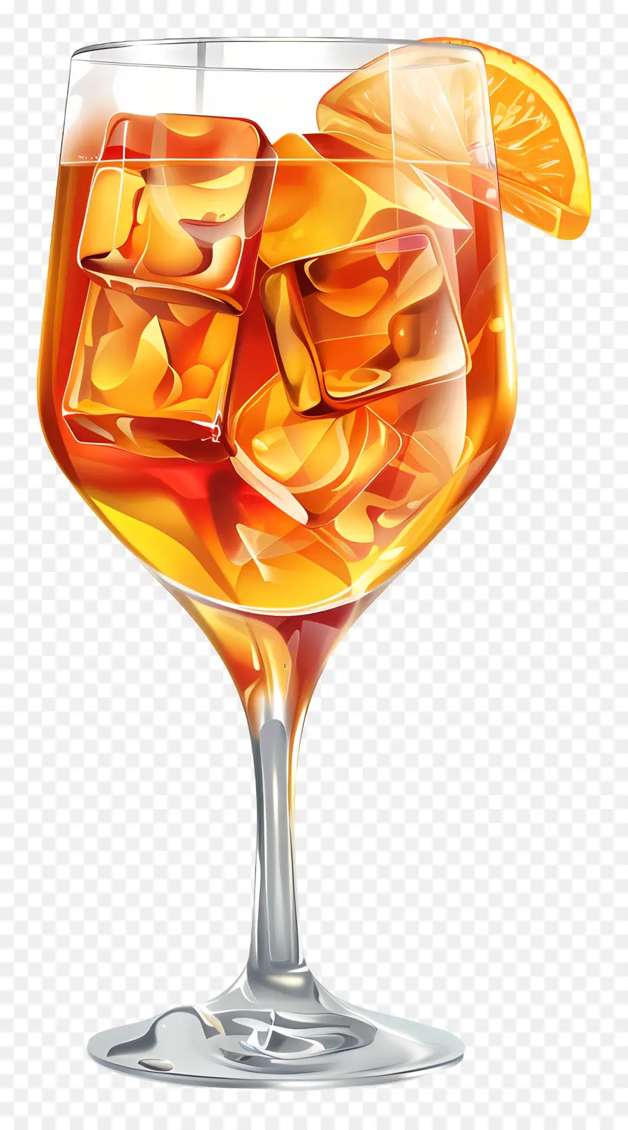 Aperol，Bir Bardak İçecek PNG