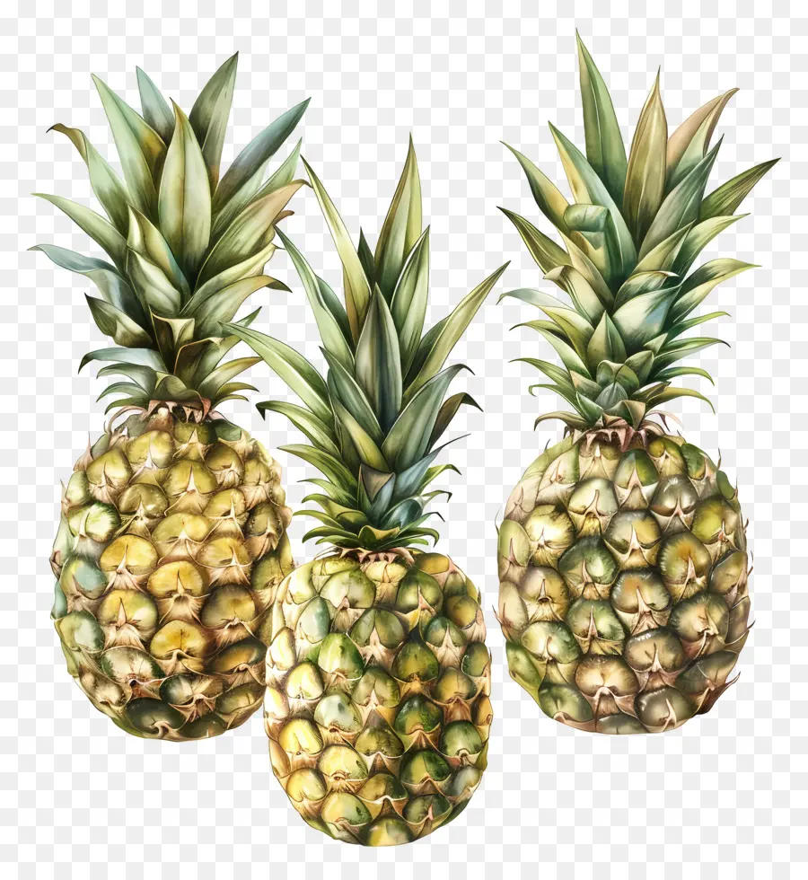 Ananas，Renkli Ananaslar PNG