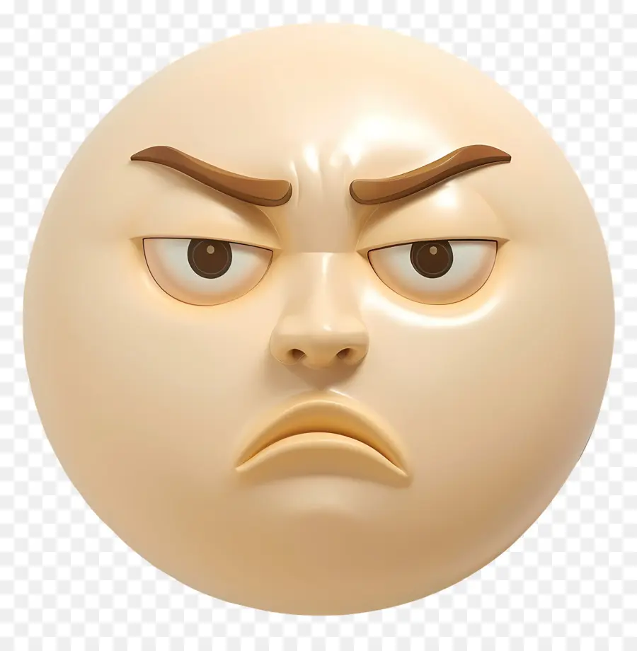 Emoji，Kızgın Yüz PNG