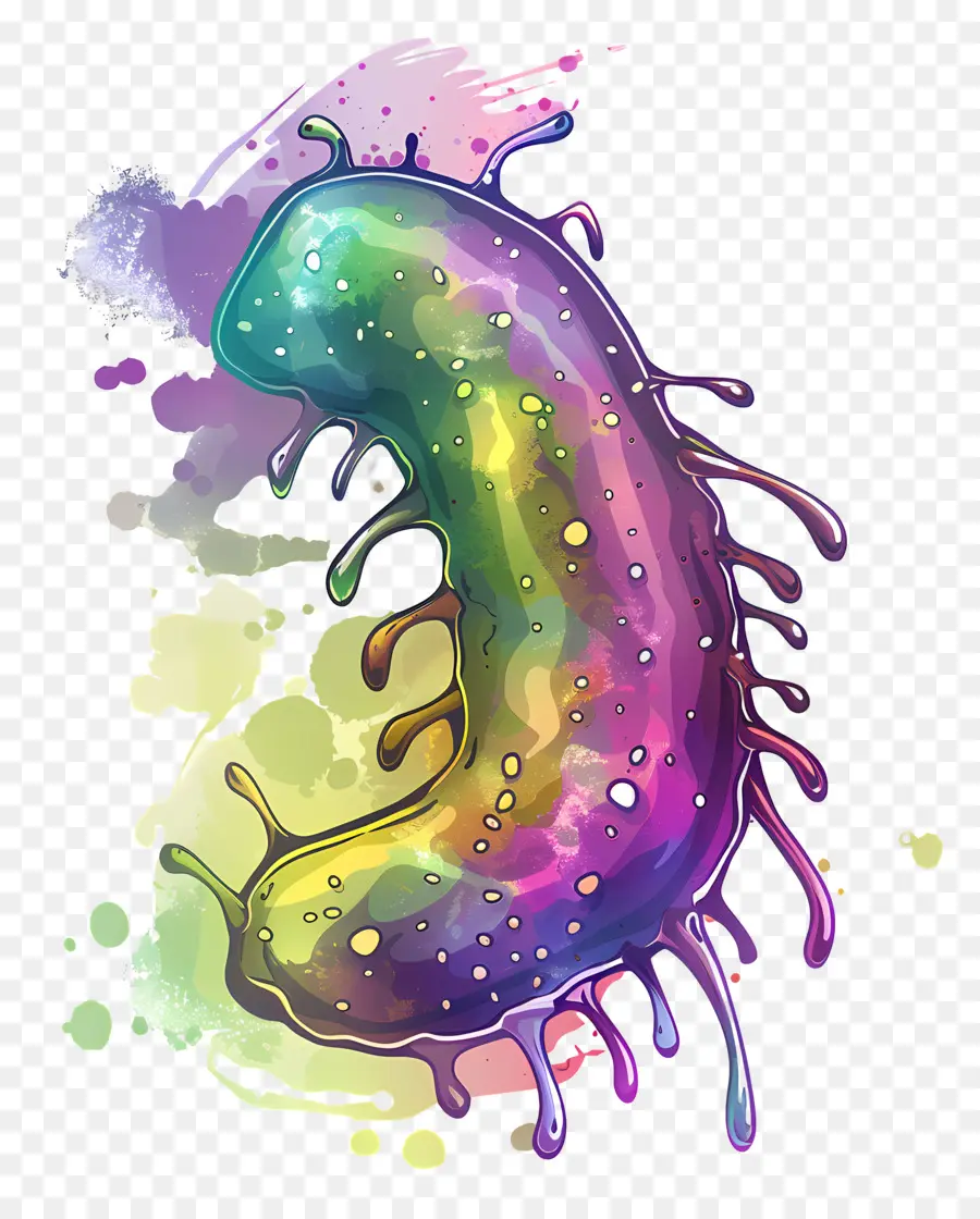 Bakteri，Karikatür Yaratık PNG