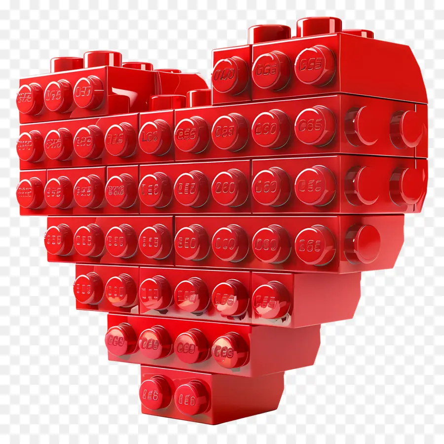 Kırmızı Kalp Lego，Lego PNG