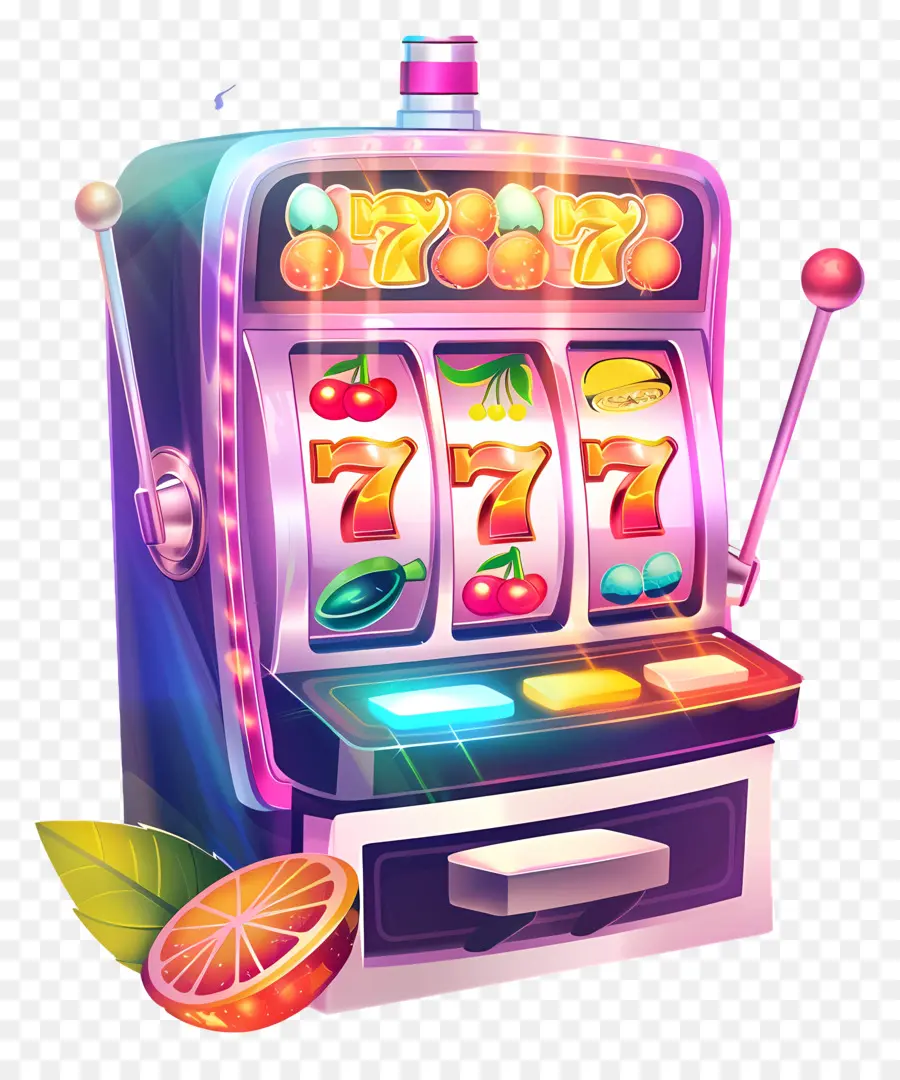 Slot Makinesi，Renkli Slot Makinesi PNG