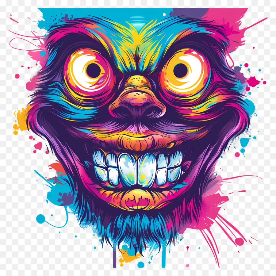 Troll Face，Renkli Yüz PNG