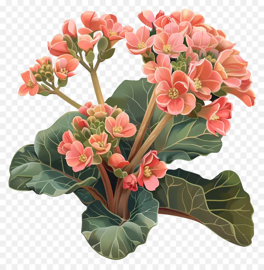 Kalanchoe Bitkisi，Pembe çiçekler PNG