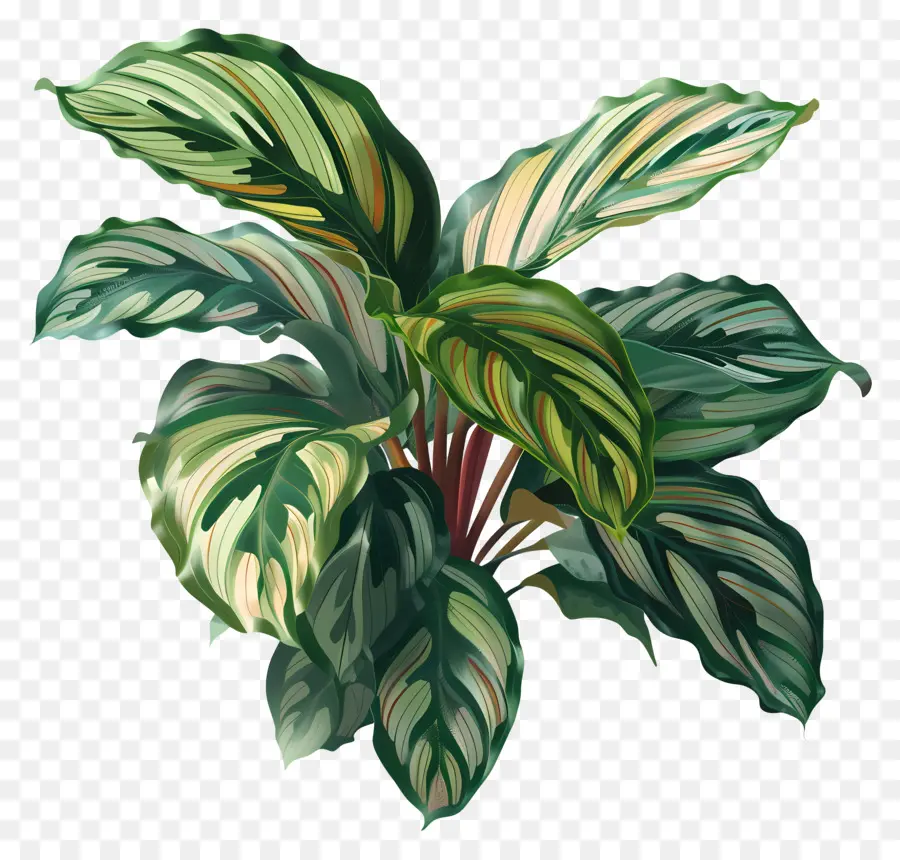 Calathea Bitkisi，Tropikal Bitki PNG