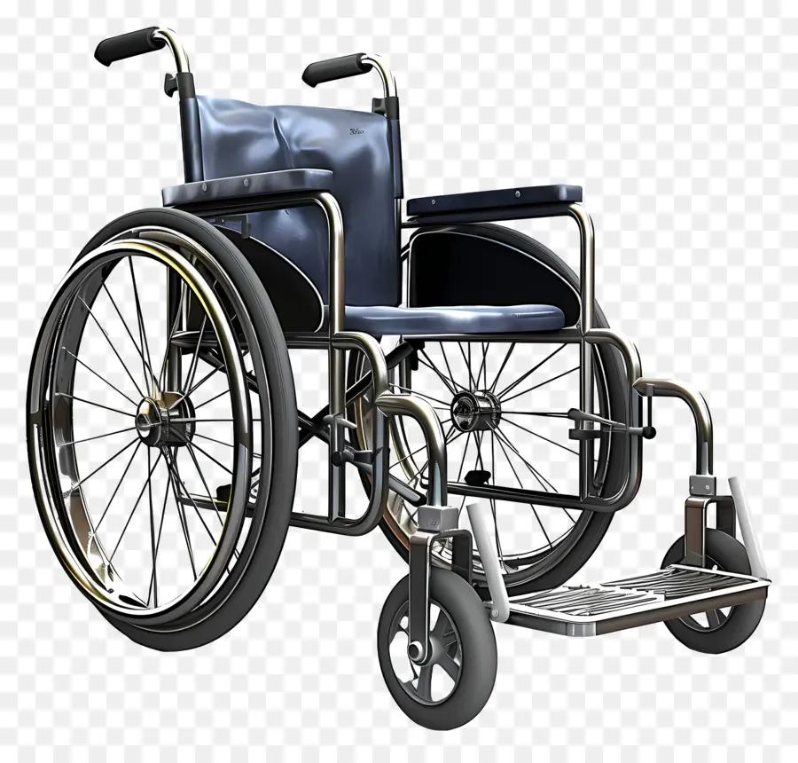 Tekerlekli Sandalye，Mavi Ve Siyah PNG