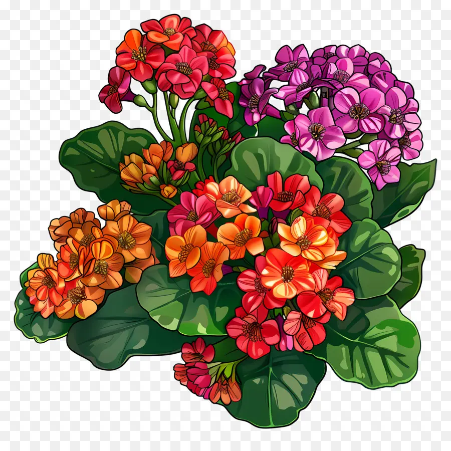 Kalanchoe Bitkisi，Mor çiçekler PNG