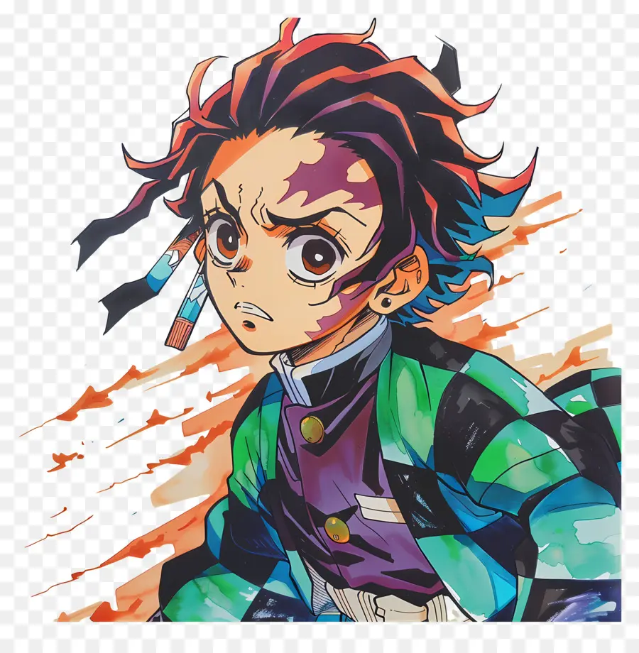 Tanjiro，Anime Karakteri PNG