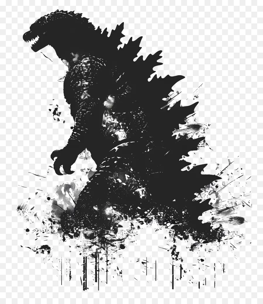 Godzilla，Siluet PNG