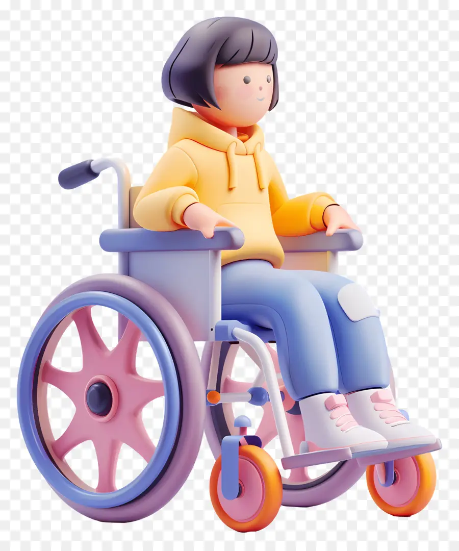 Tekerlekli Sandalye，çizgi Film Karakteri PNG
