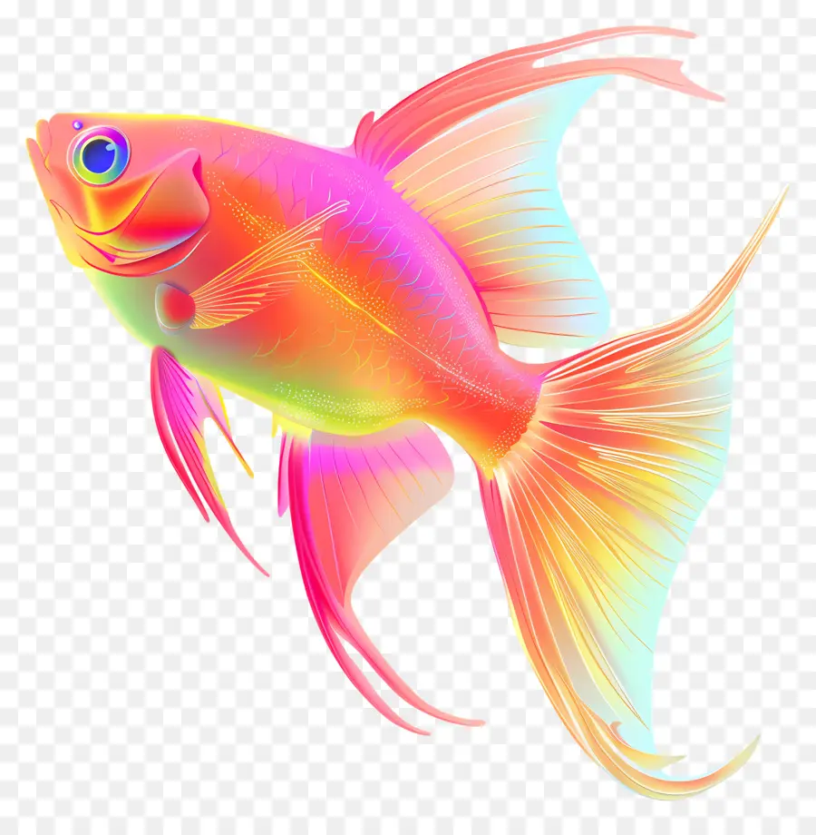 Glofish，Tropikal Balık PNG