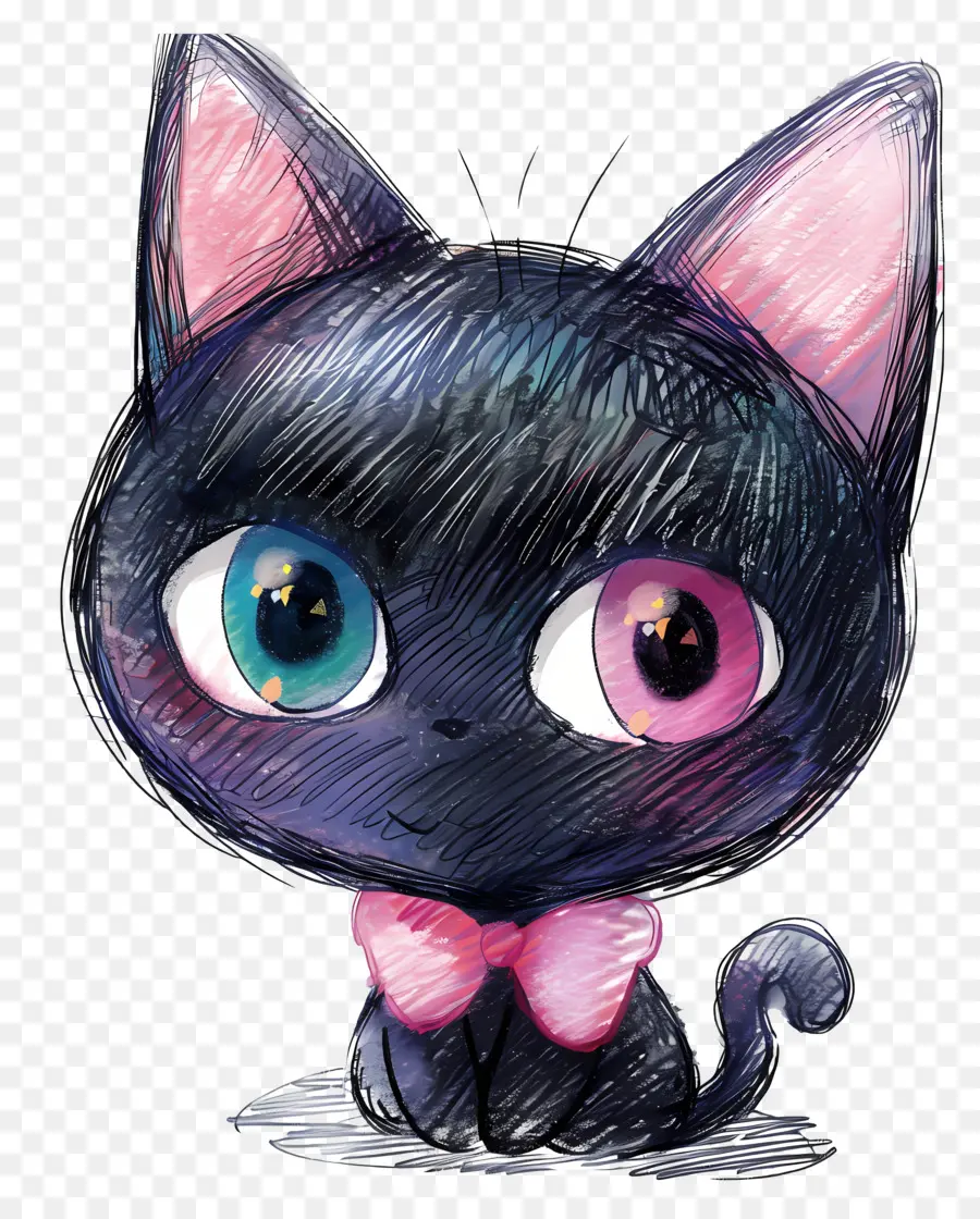 Kuromi，Kara Kedi PNG