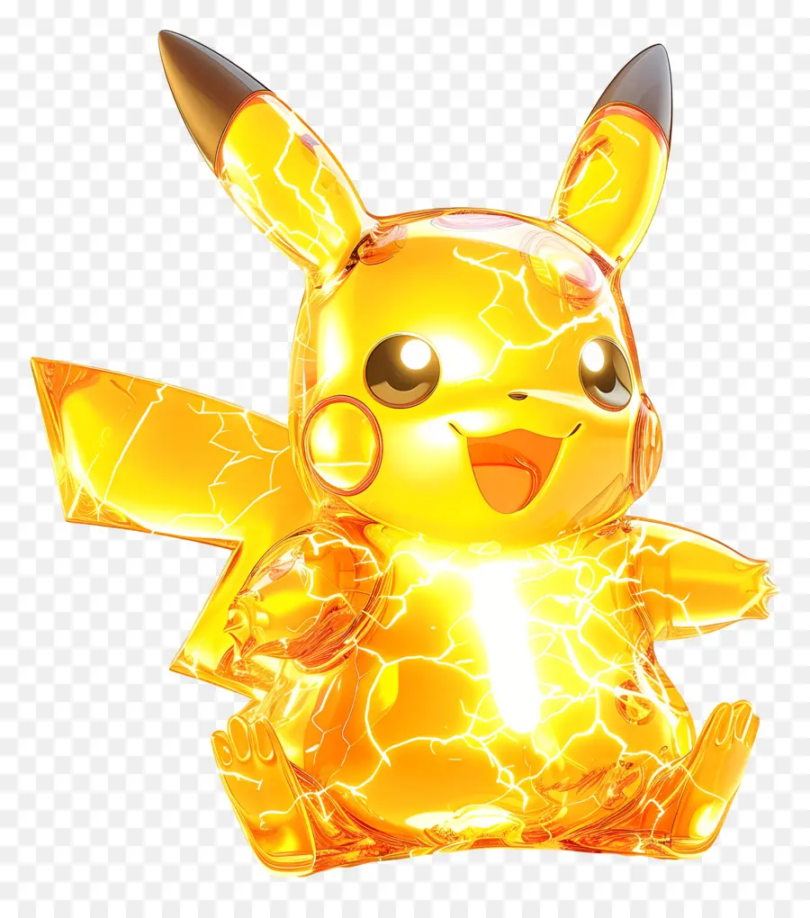 Pikaçu，Altın Pikachu PNG