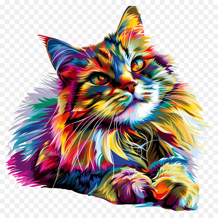 Kedi，Renkli Kedi PNG