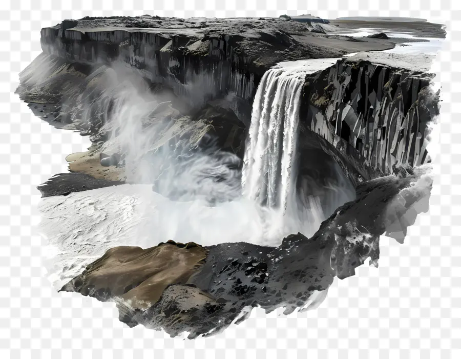 Dettifoss，Şelale PNG