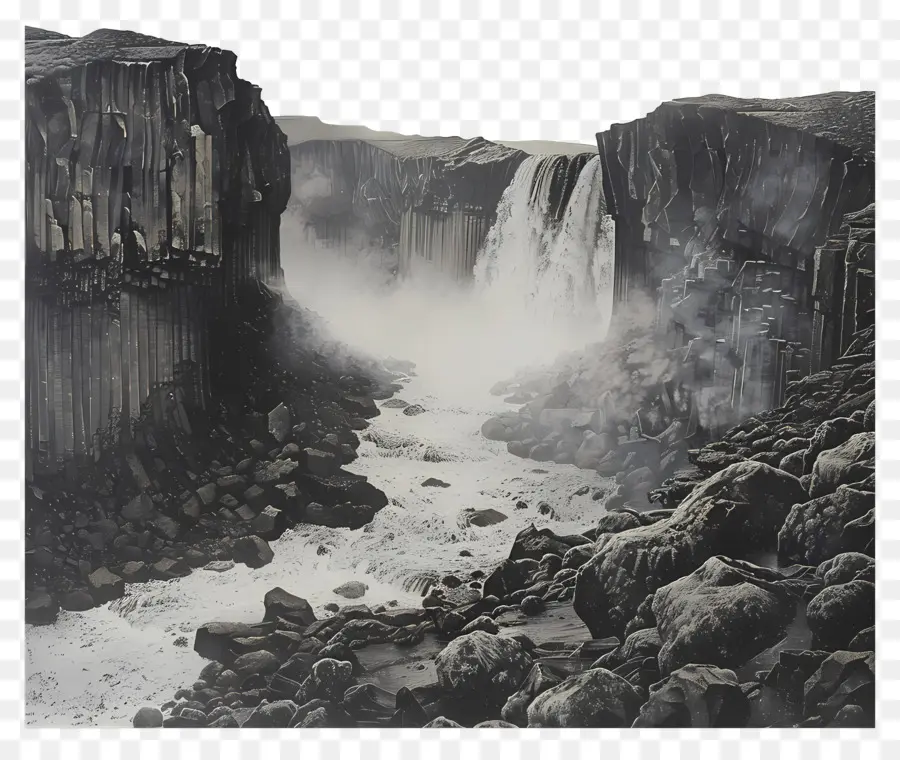 Dettifoss，Şelale PNG