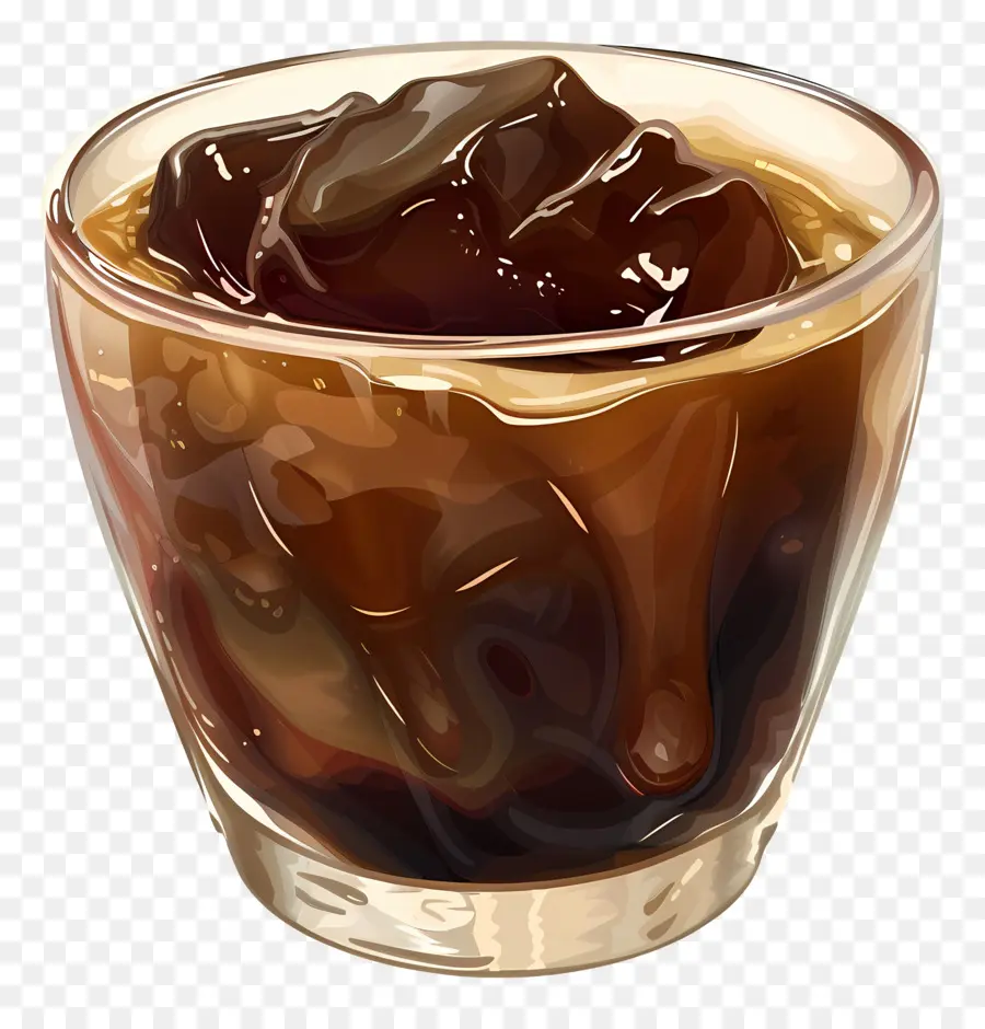 Kahve，Bitter Çikolata Sosu PNG