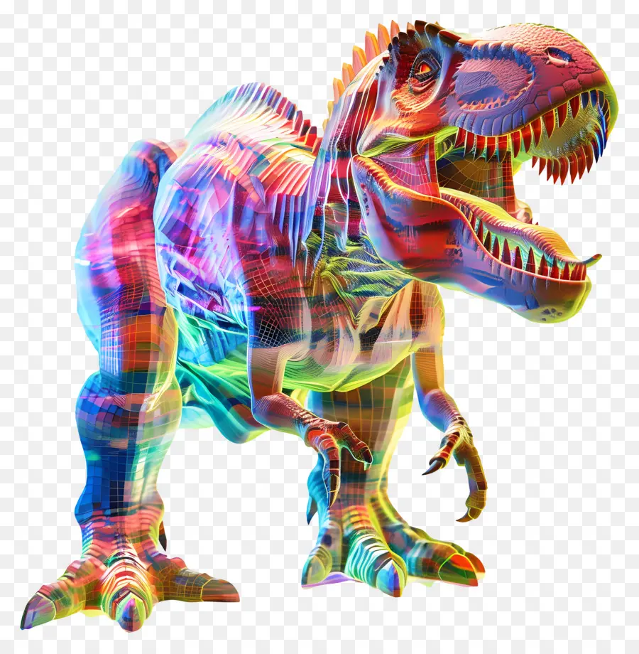 Hologram，Renkli Dinozor PNG