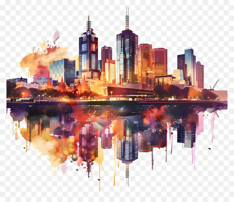 Melbourne City Skyline，Melbourne Skyline PNG