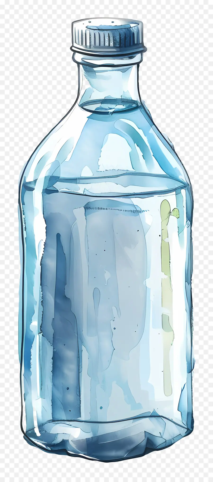 Su şişesi，Temizle Cam şişe PNG