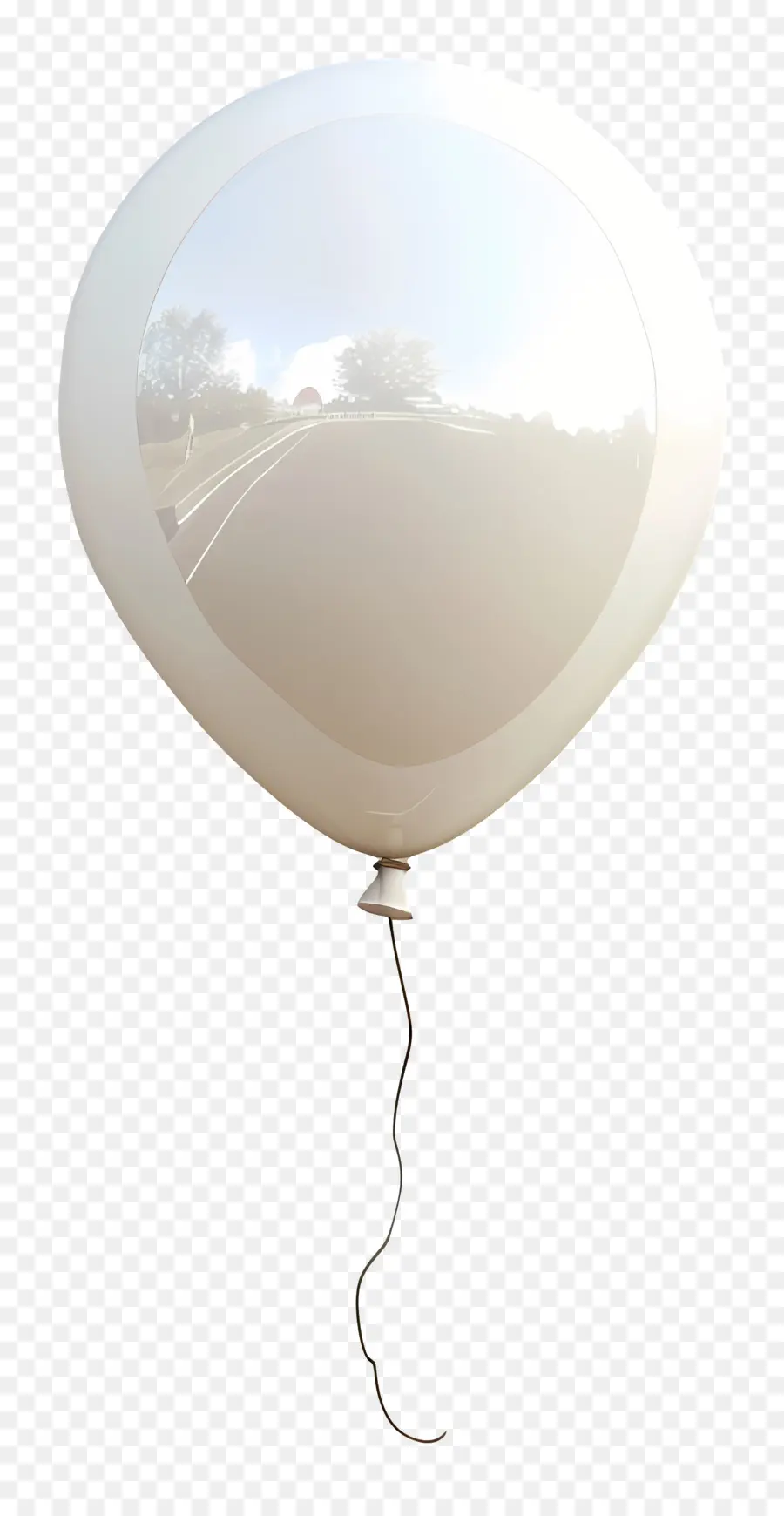 Tek Balon，Beyaz Balon PNG