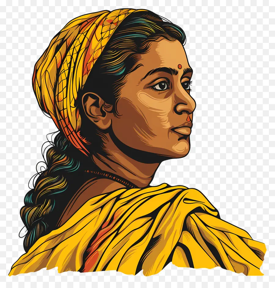 Savitribai Phule，Kadın Portresi PNG