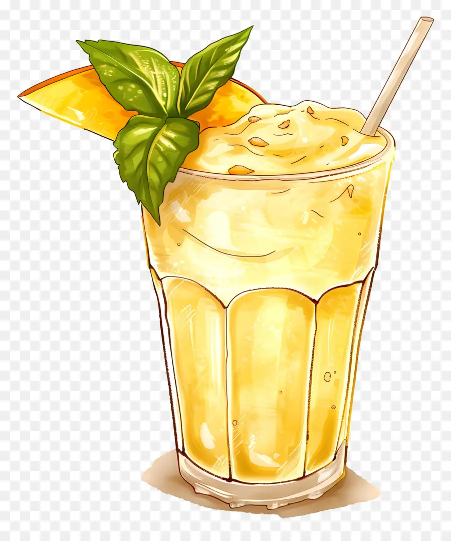 Mango Lassi Içeceği，Portakal Kokteyli PNG