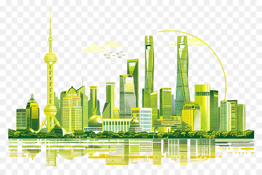 Pekin Şehir Skyline，şehir Silüeti PNG