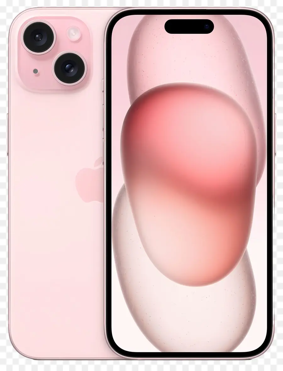 Iphone 15，Pembe Akıllı Telefon PNG