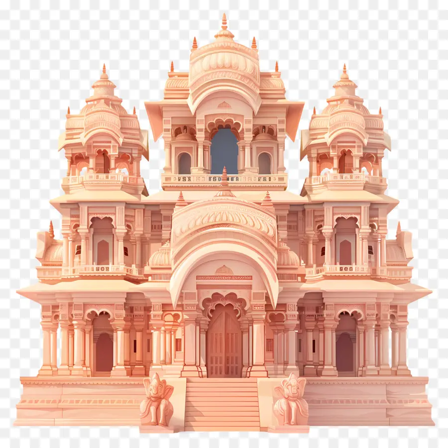 Ram Mandir，Tapınak Mimarisi PNG